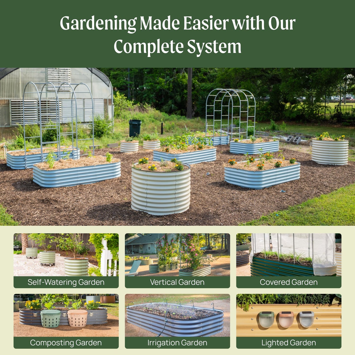 32" Extra Tall Raised Garden Bed Kits, 2 x 8 x 2.7ft Raised Planter Box Outdoor, 3.5 x 6.5 x 2.7ft Deep Root 9 in 1 Modular Metal Raised Beds for Gardening Vegetables Flowers Fruits -Terra Cotta