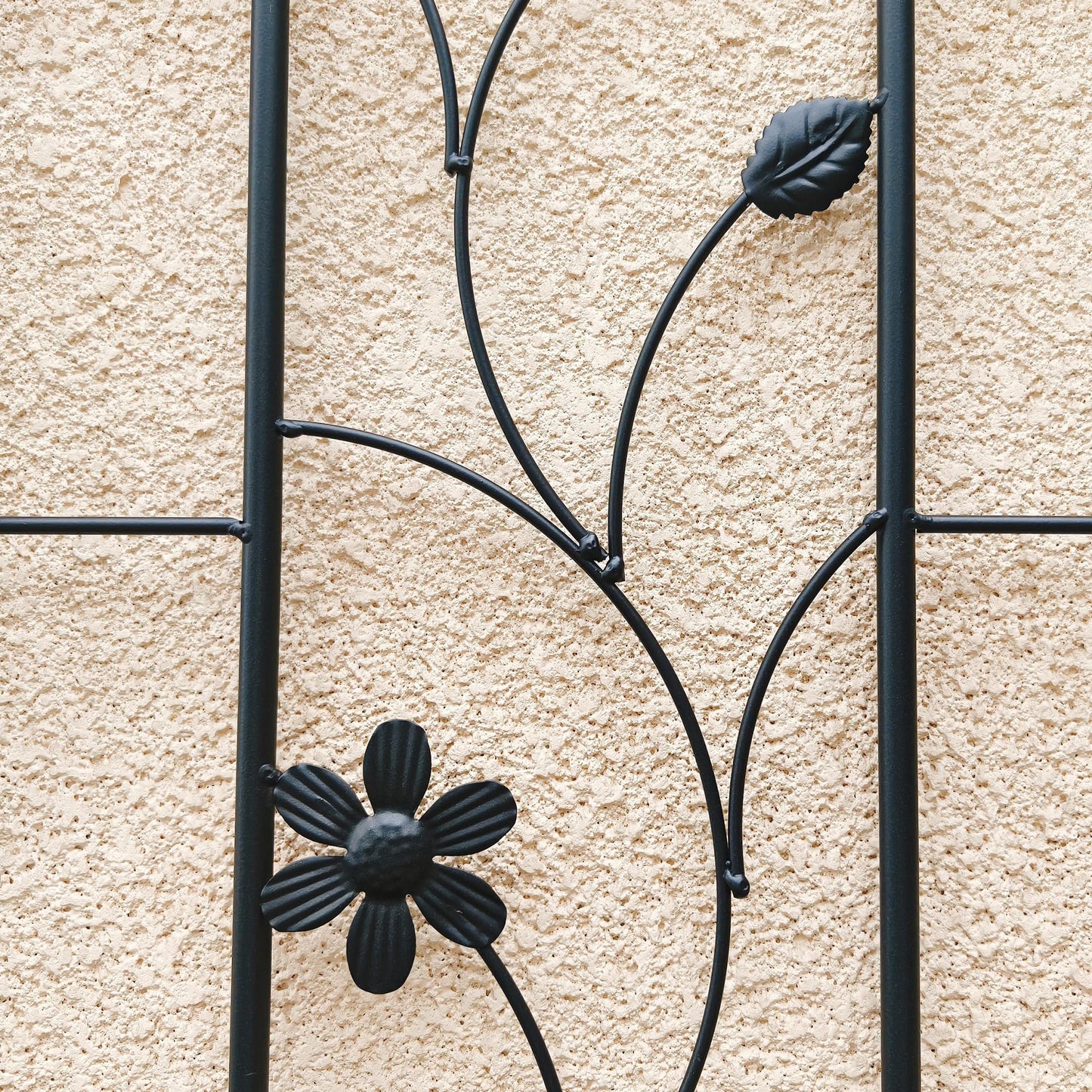4 Pack Metal Garden Trellis 86.7" x 19.7", Rustproof Plant Support for Climbing Plants, Outdoor Flower Support for Vines Roses Vegetables, Easy Assembly, Black